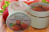 Крем  мыло &laquo;Клубничный мусс&raquo;